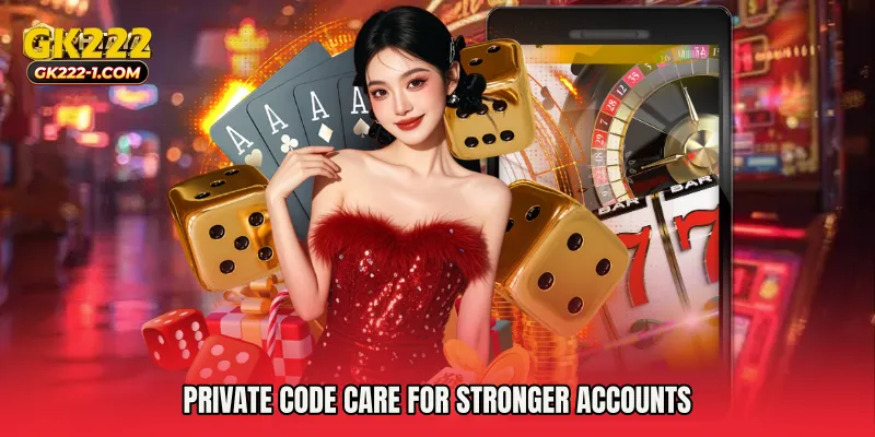 Private code care for stronger accounts