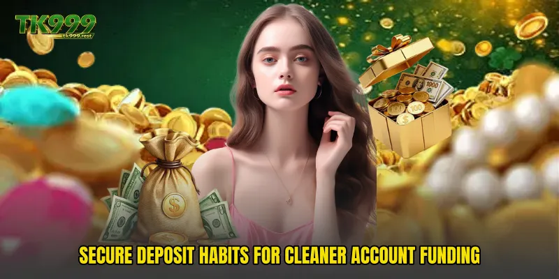 Secure deposit habits for cleaner account funding