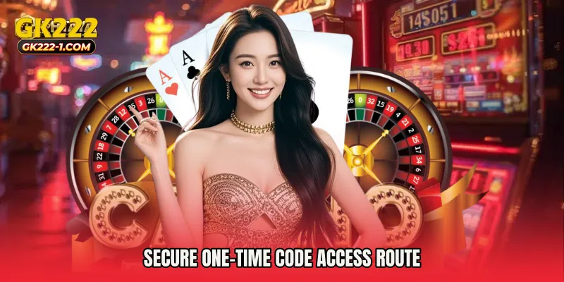 Secure one-time code access route